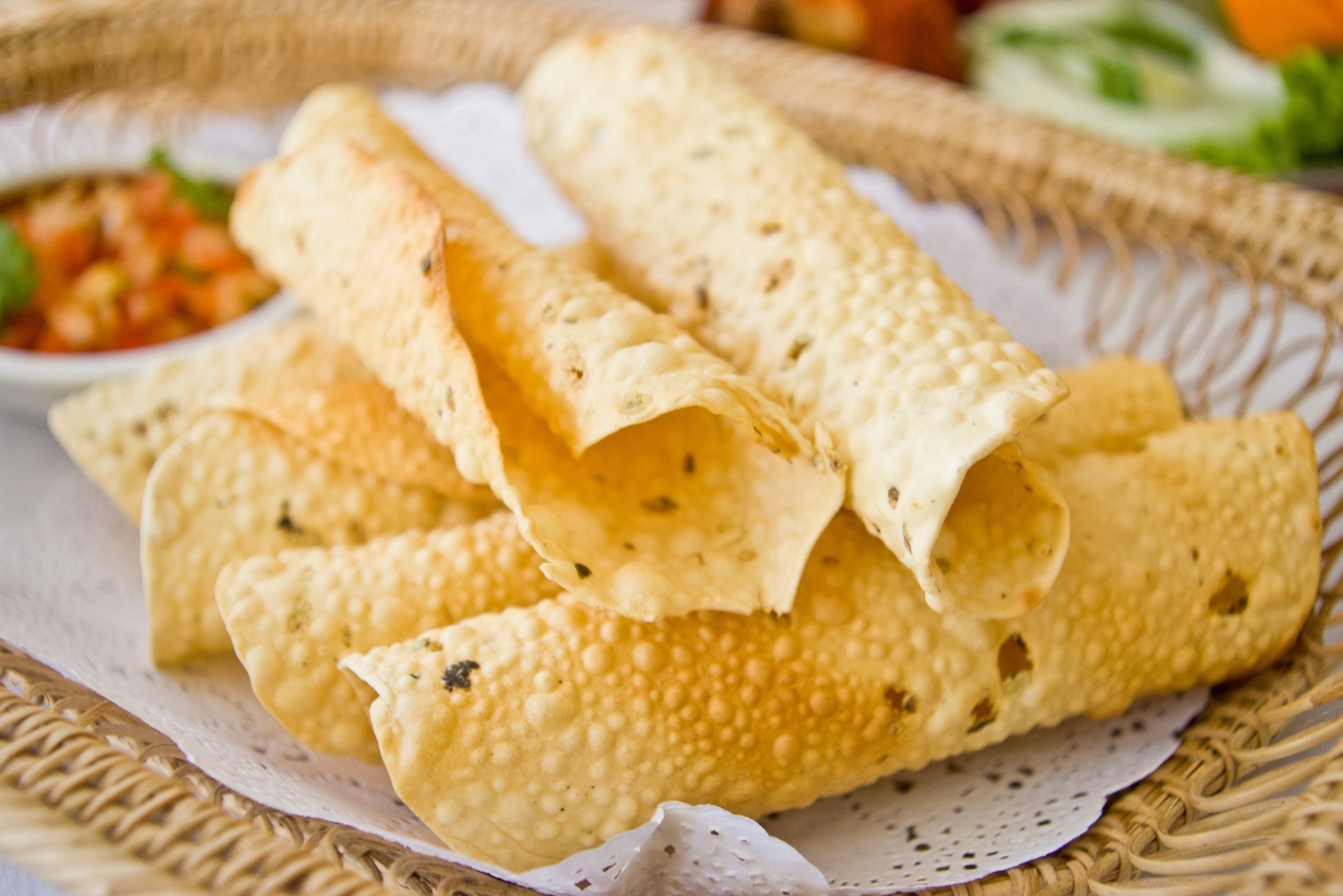 Green Chilli Garlic Papad