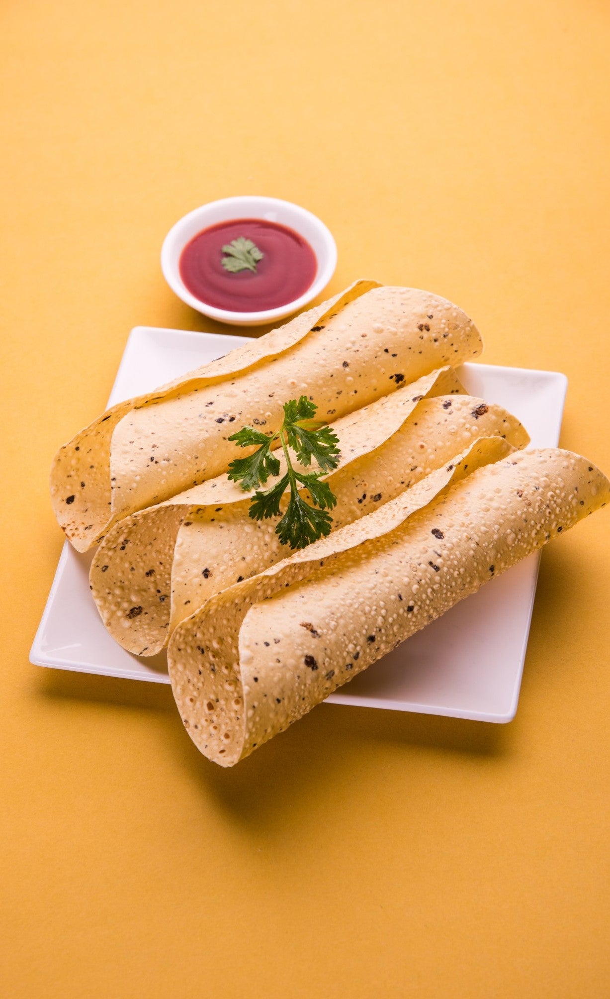 Green Chilli Garlic Papad