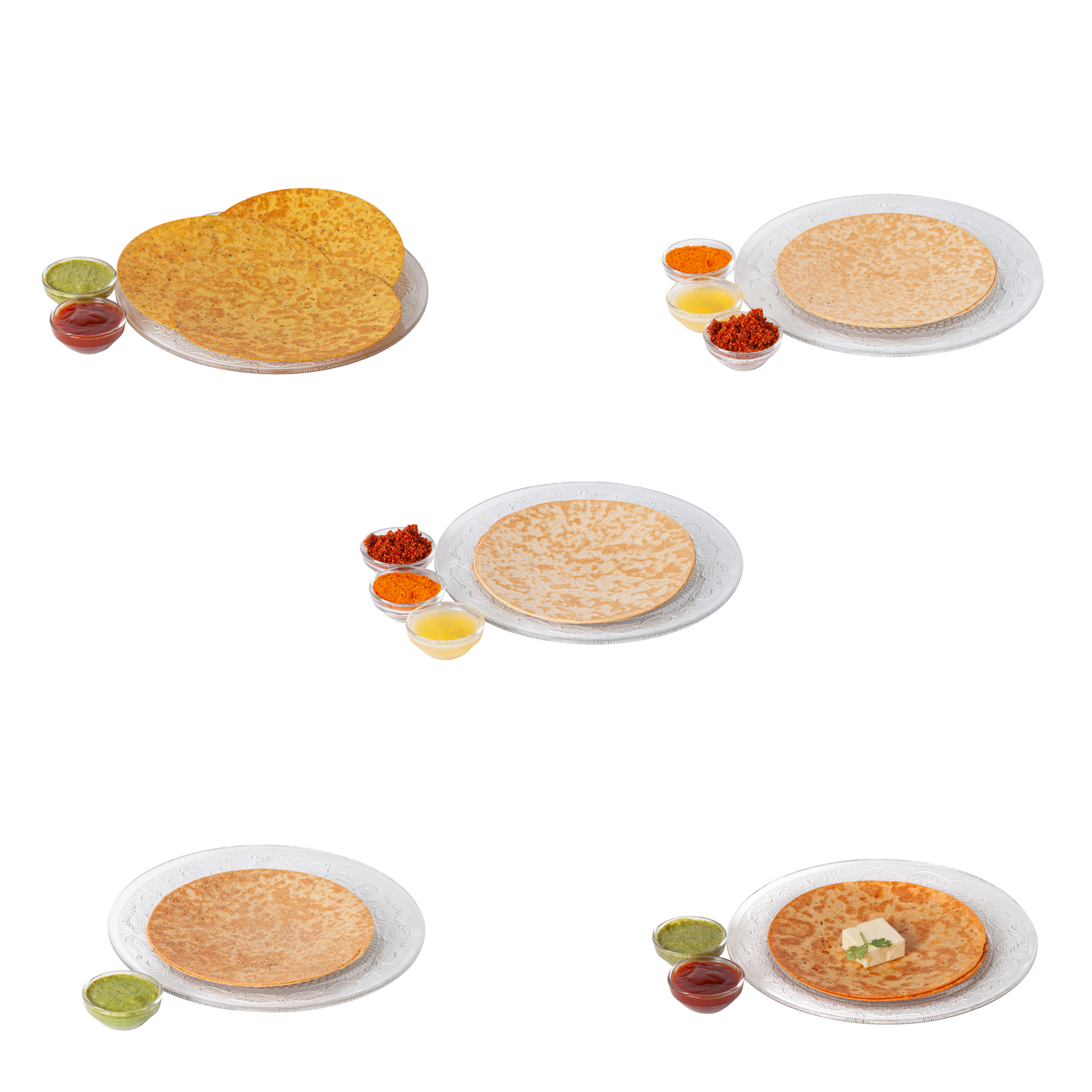Takatak Combo 2 | Pack of 5 | Methi, Jeera, Chaat Masala, Pizza, Plain